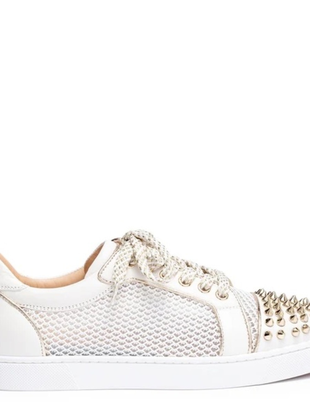 Christian Louboutin Viera Spike Mesh & Leather Sneaker